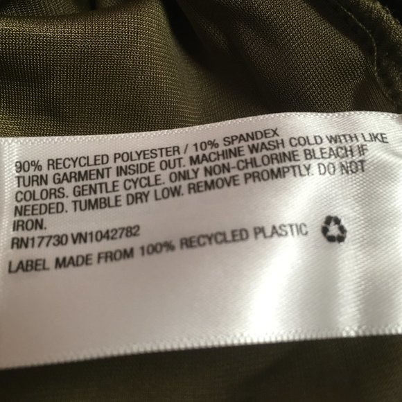 Wild Fable Women’s Ruched Spaghetti Strap Crushed Velvet Dress Olive NWT Sz S - Picture 6 of 8